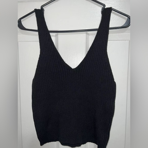 NWT Project 28 NYC Ribbed Sweater Tank Black Women Size XL - Picture 3 of 3